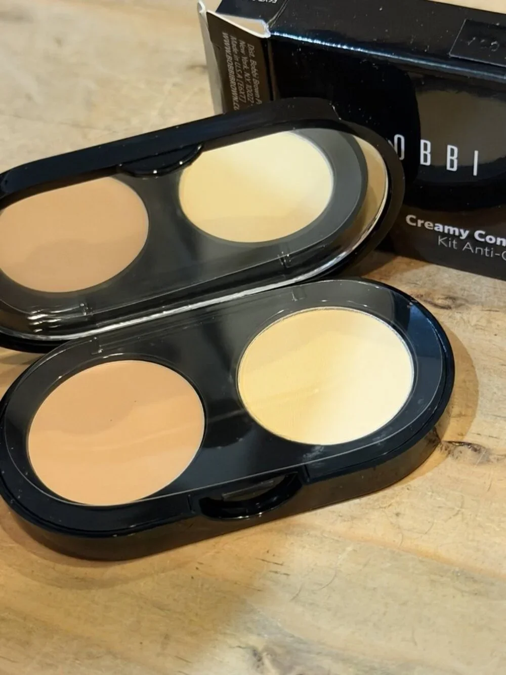 Bobbi Brown Creamy Concealer Kit Ivory & Pale Yellow New With Box